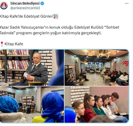 Sincan Belediyesi Kitap Kafe'de Edebiyat Günleri sürüyor