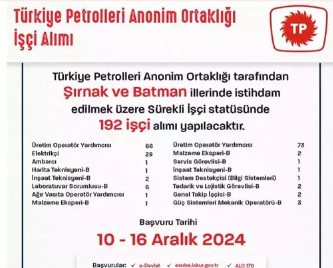 TPAO sürekli işçi alımı yapacak! 192 işçi alım şartları neler?