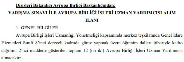 4 Bakanlık ve Yargıtay için personel alım ilanları yayımlandı! - Resim : 2