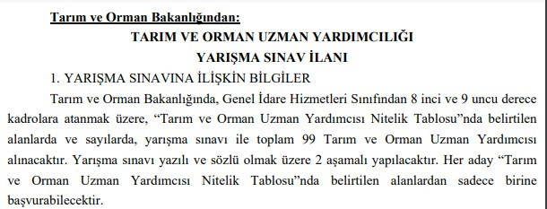 4 Bakanlık ve Yargıtay için personel alım ilanları yayımlandı! - Resim : 3