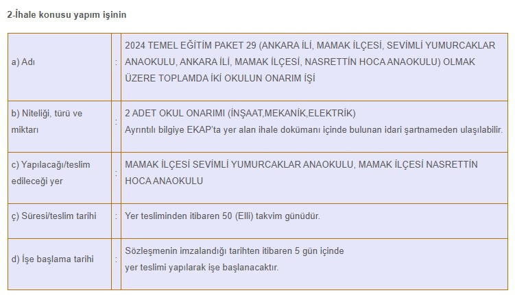 Ankara İl Milli Eğitim Müdürlüğü'nden Ankara'daki okullar için tadilat kararı! - Resim : 2