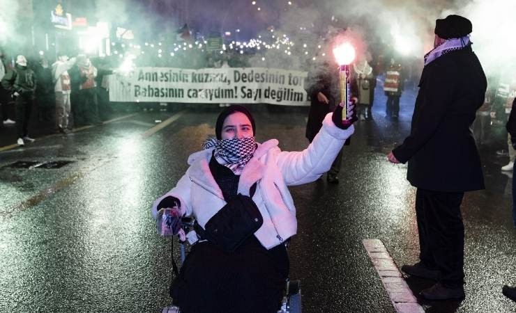 Ankara'da Gazze için protesto yürüyüşü yapıldı