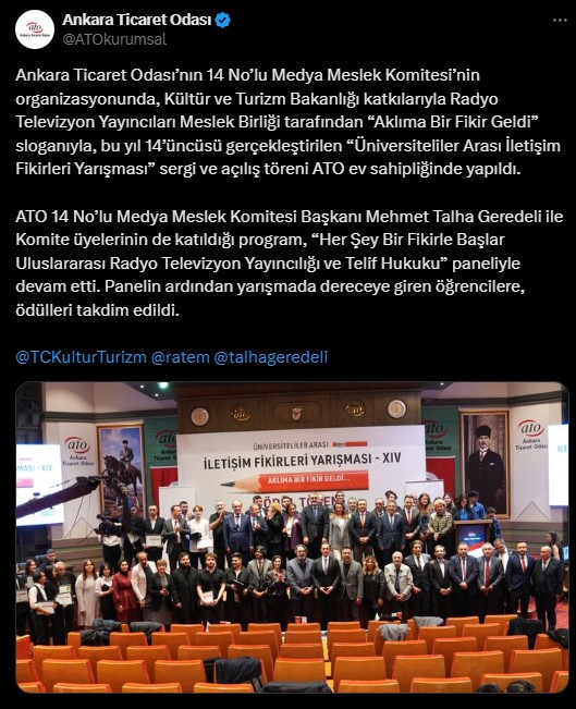 ATO'dan Üniversiteliler Arası İletişim Fikirleri Yarışması!