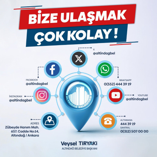 Altındağ Belediyesi: Bize ulaşmak çok kolay