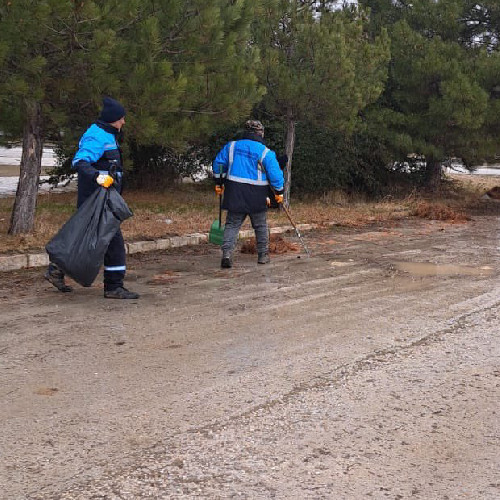 Pursaklar Belediyesi ekipleri yağmur temizliği mesaisinde