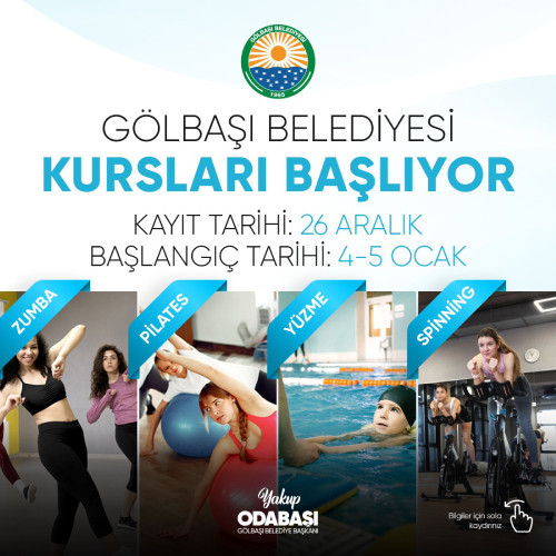 Gölbaşı Belediyesi 4 spor kursunda yeni kayıt dönemini başlatacak