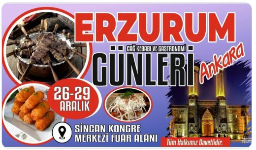 Ankara'da damaklar şenlenecek! Erzurum Lezzetleri ve Gastronomi Fuarı başladı