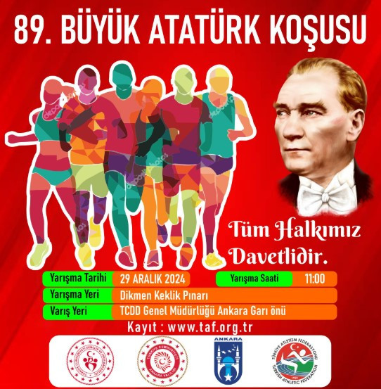 89. Büyük Atatürk Koşusu büyük coşkuyla tamamlandı