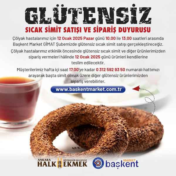 ABB Halk Ekmek'ten Ocak ayına özel glütensiz sıcak simit satışı!