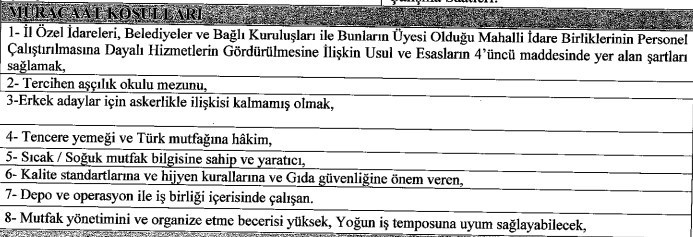 Türkiye Belediyeler Birliği aşçı ve avukat alıyor: KPSS yok