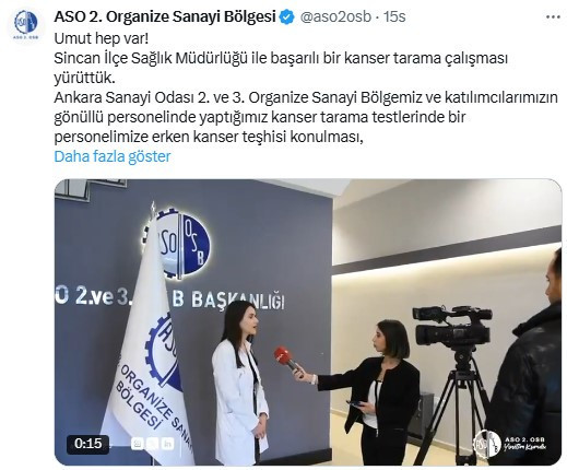 ASO'dan Ankara'da kanser tarama çalışması!