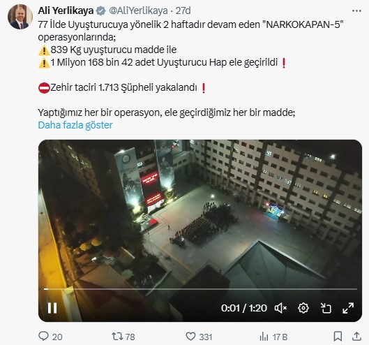 Ankara dahil 77 ilde Narkokapan-5 operasyonları! 1713 zehir taciri yakalandı