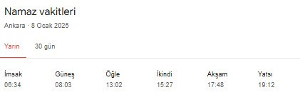 Sabah namazı kaça kadar kılınır Ankara, 7’den sonra kılınır mı?