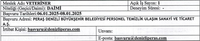 Başvurular başladı: İş arayanlara 2 büyükşehir belediyesinden 67 kişilik alım duyurusu - Resim : 3