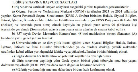 4 kamu kurumu memur alımına çıkıyor: Başvurular 13 Ocak’ta başlayacak - Resim : 2