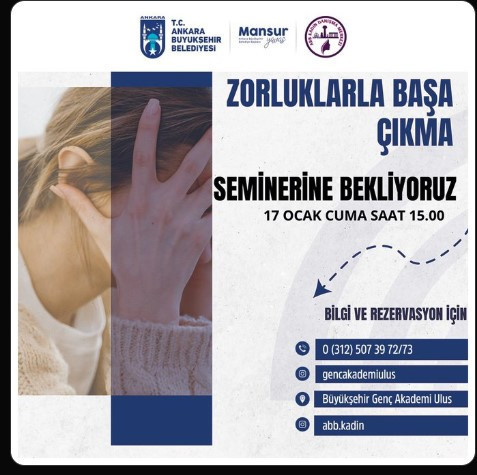 ABB'den kadınlara zorluklarla başa çıkma semineri: Tüm kadınlar davetli!