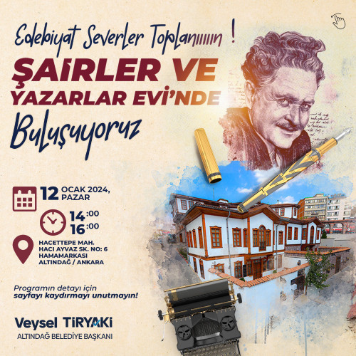 Altındağ Belediyesinden edebiyatı sevenlere davet