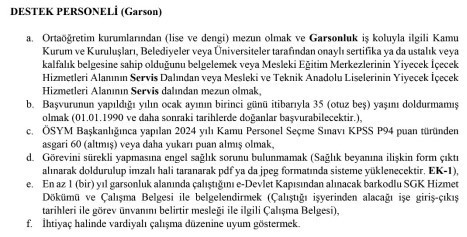 Strateji ve Bütçe Başkanlığı'na sözleşmeli personel alım başvuruları 16 Ocak'ta son - Resim : 3