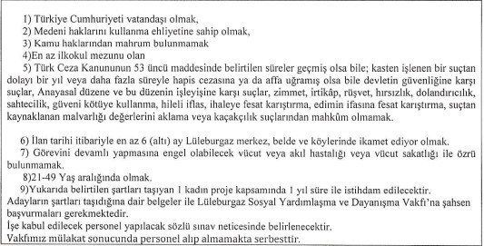 2 SYD Vakfı KPSS şartsız personel alıyor: 50 yaş altı başvurabilecek - Resim : 2