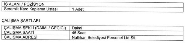 Başkentte o belediye 4 farklı meslekte personel alımı yapacak: Başvurular için son 2 gün - Resim : 2