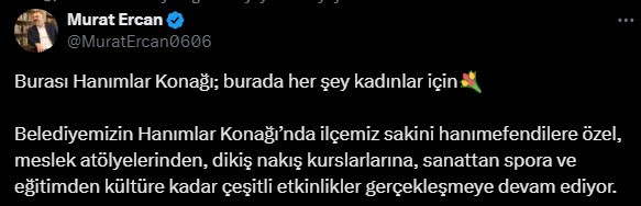 Sincan Belediyesi Hanım Konakları ile kadınların hayatına dokunuyor