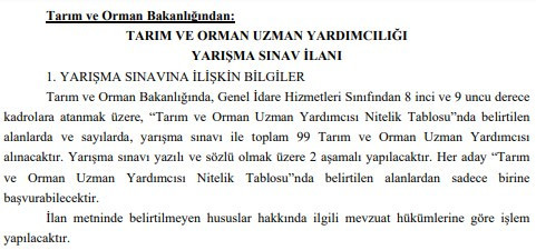 3 Bakanlığa 141 personel alım başvuruları 17 Ocak'ta sona eriyor - Resim : 2