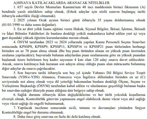 3 kamu kurumu 82 personel alımı yapıyor: Başvurular 20 Ocak’ta son - Resim : 3