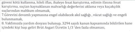 3 ilde SYD Vakıflarına koordinatör ve temizlik görevlileri alınacak: Deneyimli deneyimsiz - Resim : 3