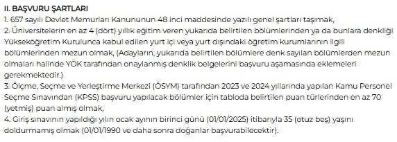 4 kamu kurumu 79 personel alımı yapacak: KPSS şartı var - Resim : 3