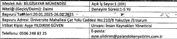 İş arayanlar başvurabilir: Mühendis ve işçi alımı yapılacak