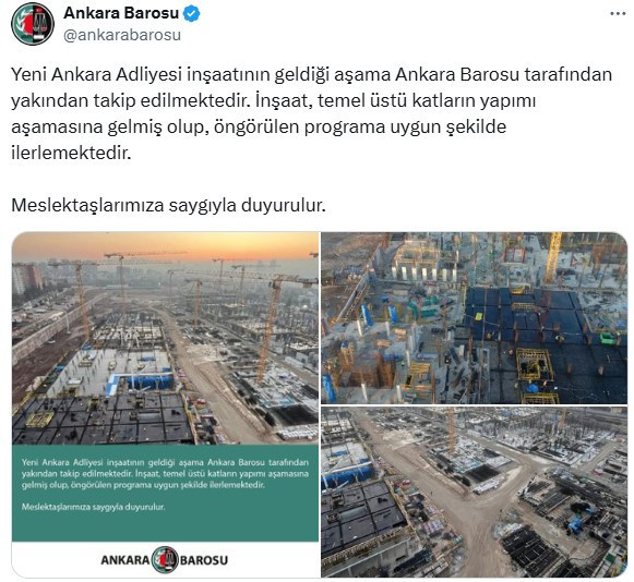 Yeni Ankara Adliyesi'nde son durum! İlk katlar çıkmaya başladı - Resim : 2