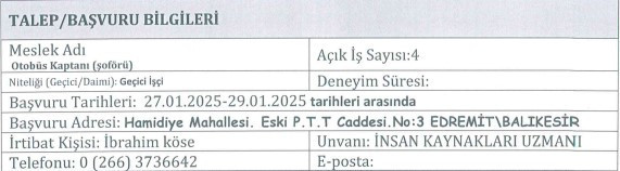 O ilde belediyeye sınavsız 80 işçi alacak: Beden işçi, otobüs şoförü, inşaat işçisi..