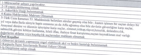 Belediyelere operatör ve işçi alınıyor: Başvurular 28 Ocak’ta son - Resim : 2