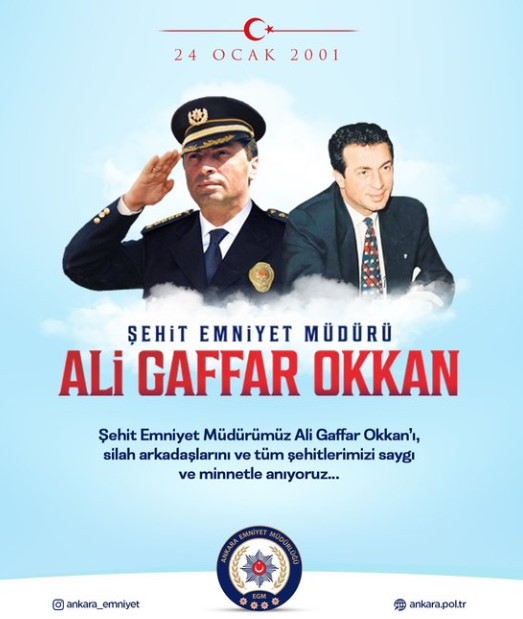 Ankara Emniyet Müdürlüğü Şehit Gaffar Okkan'ı andı