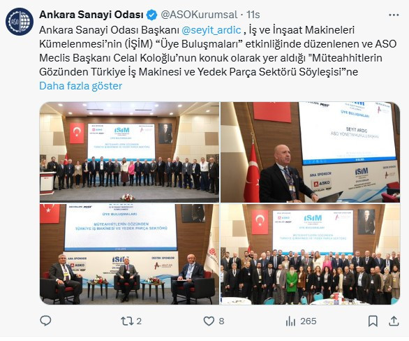 ASO ve İŞİM üye buluşmaları kapsamında söyleşide buluştu