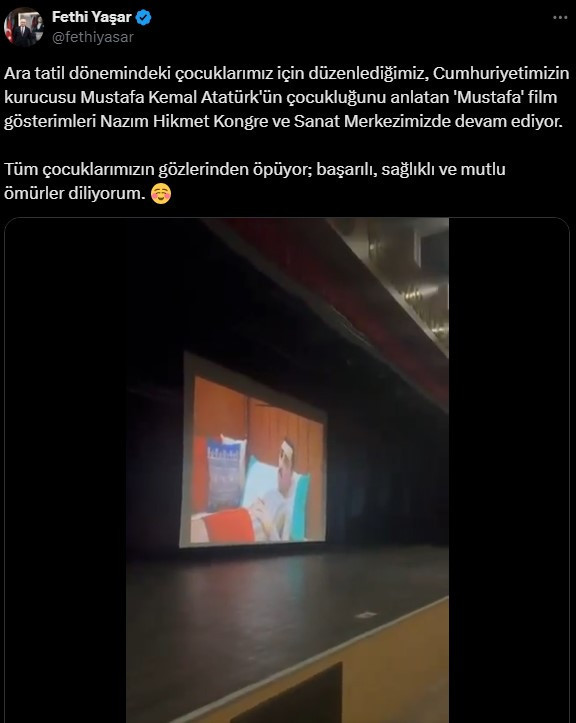 Yenimahalle Belediyesinin 'Mustafa' filmi gösterimlerine yoğun ilgi!