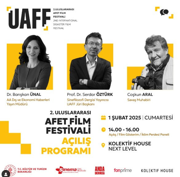 2. Uluslararası Afet Film Festivali için ilk etkinlik tarihi 1 Şubat!