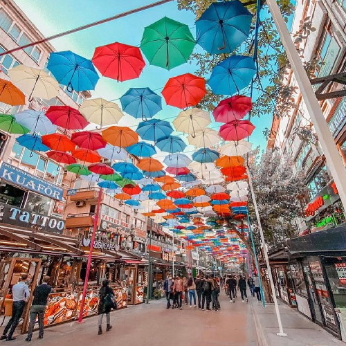 Gri şehir Ankara'nın rengarenk sokağı: gören fotoğraf çekmeden gidemiyor