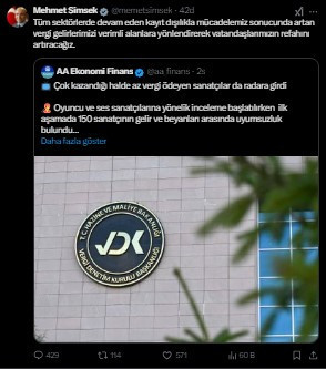 Bakan Şimşek'ten kayıt dışılıkla mücadele açıklaması