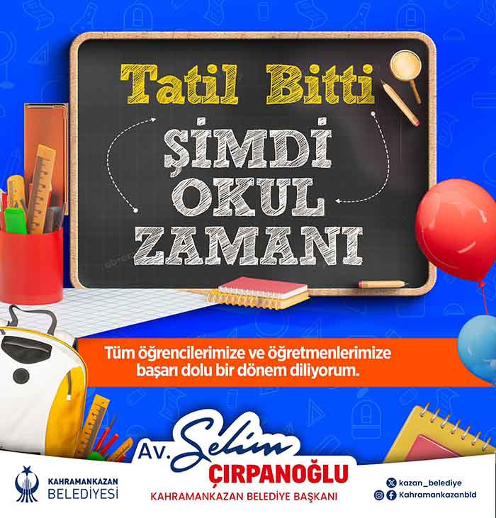 Başkan Selim Çırpanoğlu öğrencilere ve öğretmenlere başarılar diledi