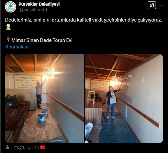 Pursaklar Belediyesi'nden dede torun evlerinde detaylı temizlik