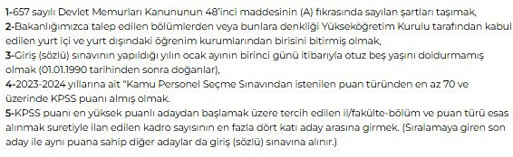 4 bakanlıktan sözleşmeli personel ve devlet memuru alım duyurusu! - Resim : 2