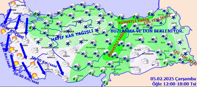 Ankara'da listede! 19 ilde sağanak kar yağışı alarmı verildi beyaz esaret geliyor - Resim : 2