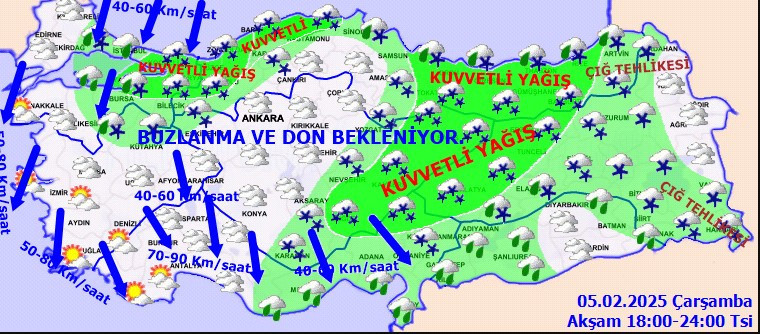 Ankara'da listede! 19 ilde sağanak kar yağışı alarmı verildi beyaz esaret geliyor - Resim : 3