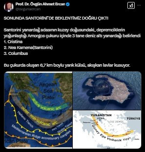 Prof. Dr. Ercan’dan Santorini açıklaması: Beklentiler doğru çıktı - Resim : 2