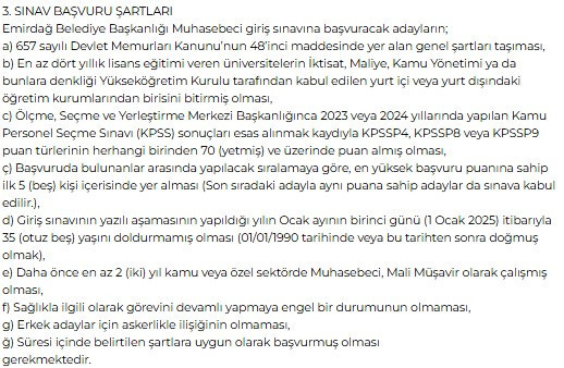 Büro memuru ve muhasebeci alım başvuruları başladı: KPSS şartı var - Resim : 2