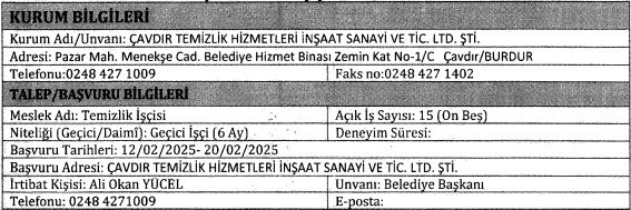 Beden işçisi ve temizlik görevlisi alınacak: Deneyim şartı aramayacak