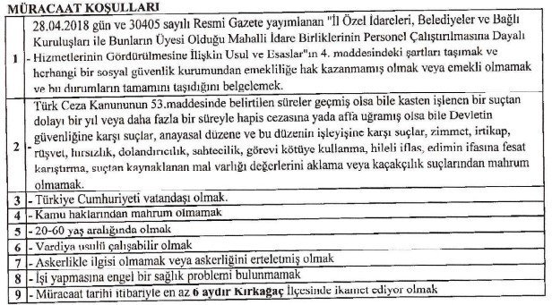 Belediyeye ait şirket bünyesine mühendis ve işçi alımı yapılıyor - Resim : 2