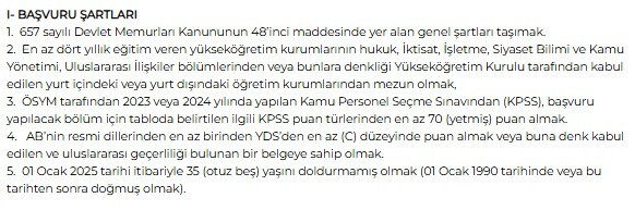 3 kamu kurumunun personel alım başvuruları 17 Şubat’ta sona erecek - Resim : 3