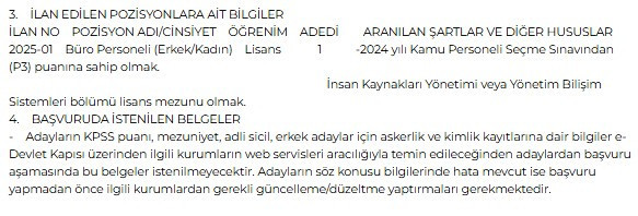 3 kamu kurumunun personel alım başvuruları 17 Şubat’ta sona erecek